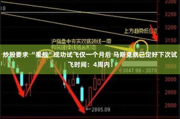 炒股要求 “星舰”成功试飞仅一个月后 马斯克就已定好下次试飞时间：4周内！
