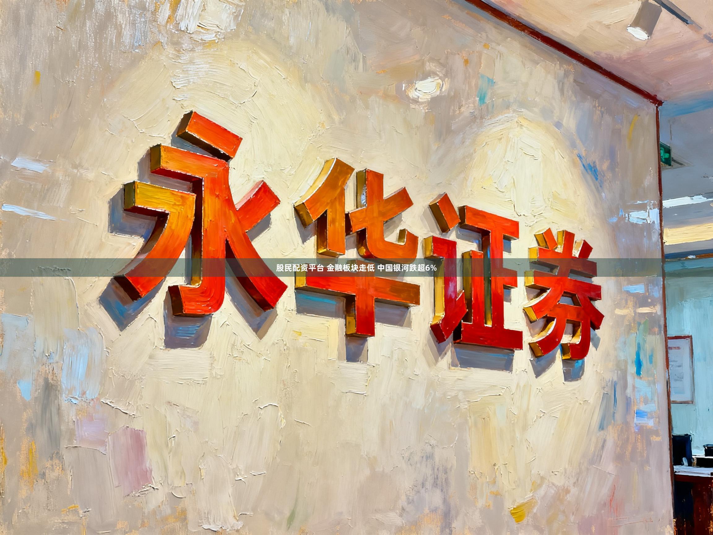 股民配资平台 金融板块走低 中国银河跌超6%